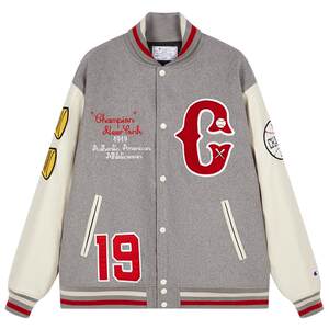 
Champion Champion Baseball Uniform Men's 2025 Winter New American Retro Campus Style Spliced Jacket Coat Women