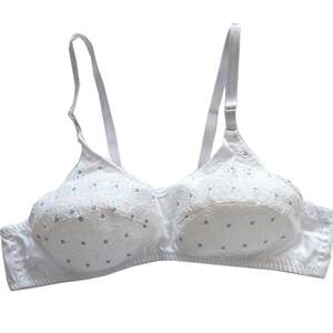 5 pieces of cotton cloth, floral, thin, steel ring -free, sweat -absorbing, sweat -absorbent pregnant woman girl AB small cup bra