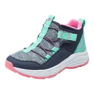 
Skechers Skechers Girls Autumn and Winter Plus Fleece Warm Casual Cotton Shoes Lightweight Wear-resistant Snow Boots 303413L