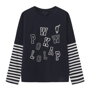 
[100% cotton] POLOWALK children's clothing boys' long-sleeved T-shirt 26 spring and summer new boys' printed round neck top