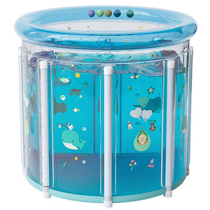 Baby swimming bucket Household baby swimming pool Newborn children's bath bucket Foldable indoor bath inflatable swimming pool
