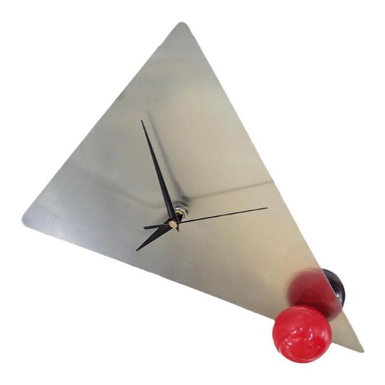 Triangular Table Clock Yiwai Metal Triangle Table Clock - Modern Simple Bauhaus Design