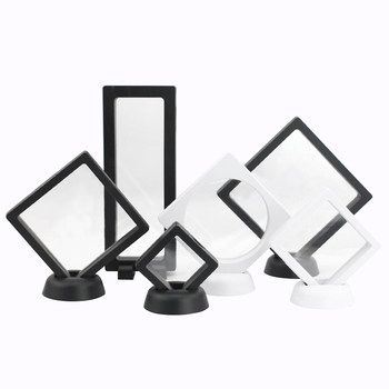 Transparent suspended box with highly elastic visual window