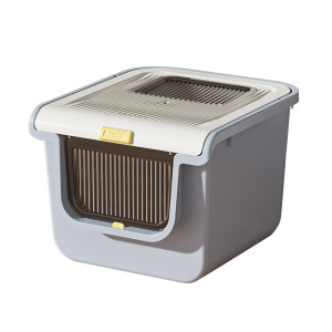 
Fully enclosed extra large cat litter box, anti-splash toilet, deodorant, anti-sand top integrated extra-large cat litter box