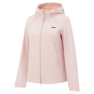 
Li Ning Soft Shell Jacket Women's Spring New Outdoor Running Jacket Windproof Slim Fit Versatile Top Sports Windbreaker
