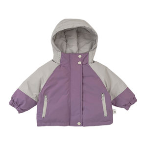 
Boys' winter hooded jacket set, baby boy's windproof jacket, down jacket, infant plus fleece warm pants