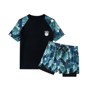 You swimsuit men's double layer anti-embarrassment