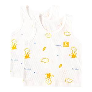 
Tongtai baby sleeveless vest boneless cotton boy and girl baby summer mesh base belly protection category A wear children