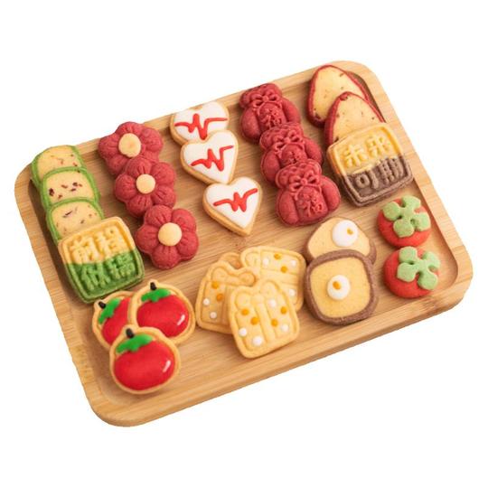 クリスマス クッキー - 手作りギフトボックス - 200g