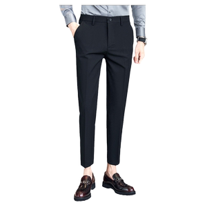 
Men's spring and summer ice silk thin business casual professional decoration 99-point suit trousers