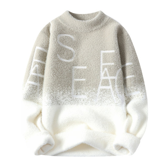 
NASA STUSY American high street 2026 new autumn and winter clothing men's sweaters couples plus velvet trendy brand sweaters