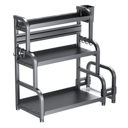 Stainless steel simple style punch-free kitchen storage rack