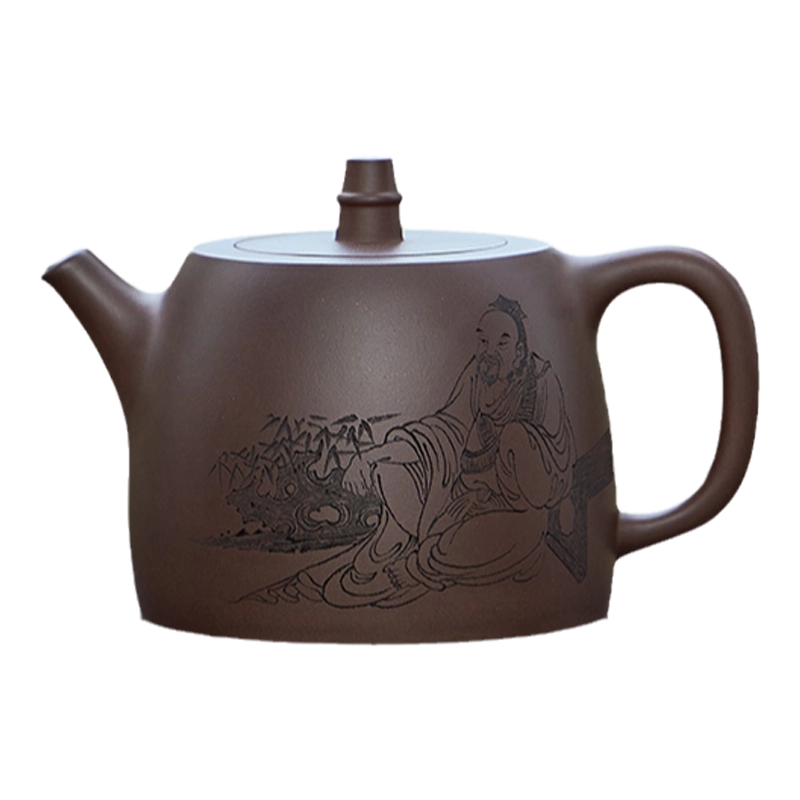 宜興紫砂茶壺黑星土漢鐸壺手工中式復古泡茶壺
