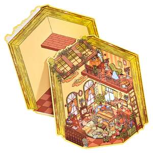 
Original by Mr. Paper, Star Dream Prince Landscape Sticker 3D Three-dimensional House Scene Miniature Creative Unzip Puzzle Sticker DIY Handbook Material Sticker Water Cup Mobile Tablet Decoration Sticker