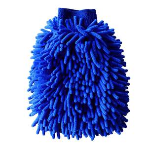 Car washing glove does not hurt the paint surface of the bear's palm plush rag coral velvet car waterproof special thickened tools in Wedenier