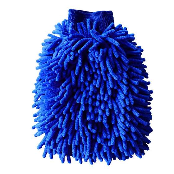 Car washing glove does not hurt the paint surface of the bear's palm plush rag coral velvet car waterproof special thickened tools in Wedenier