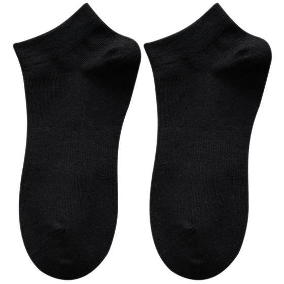 
White socks for women in autumn and winter, high-quality pure cotton boneless sports socks for men, black anti-odor men's stockings