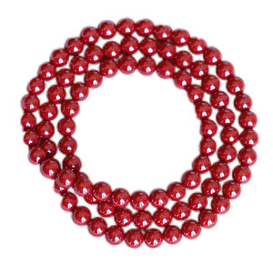 
Guizhou Tongren original ore cinnabar high-throwing sand red sand emperor sand round bead three-ring bracelet bracelet jewelry for men and women