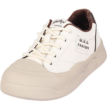 Plus size women's shoes 41 to 43 popular cotton shoes 2025 winter new sneakers with wide feet, fat flat soles and velvet white shoes