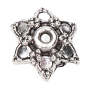 
Tibetan silver flower holder bracelet alloy flower holder bead spacer accessories agate accessories DIY handmade silver material bag