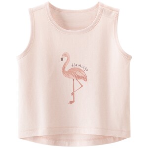 
Infant cotton vest top summer cute sleeveless T-shirt for boys and girls, thin children's outdoor clothing, versatile