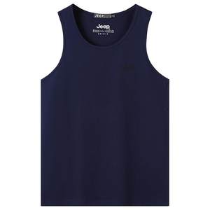
JEEP Jeep official authentic summer new base vest pure cotton sweat-absorbing men's sweat shirt sleeveless T-shirt top