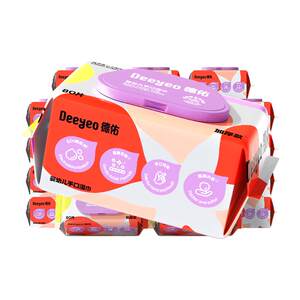 Deyou baby wipes newborn portable baby household wet wipes large pack family kindergarten special toilet paper