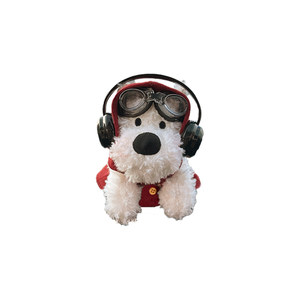 
Cute West Highland puppy car interior accessories car screen doll doll car center console decoration for girls