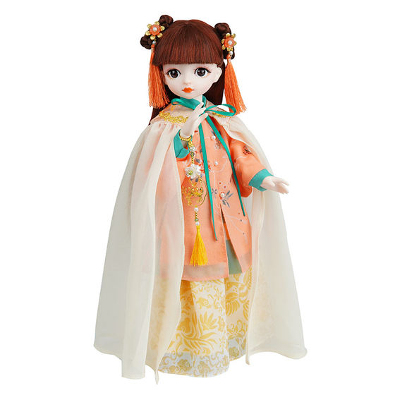 
Xiao Keer and Wang Xiaohe Chinese style ancient costume doll Girl toys Dress up doll 26-joint simulation doll