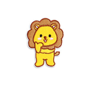 
Patches for mending down jackets, self-adhesive, seam-free and traceless patches for clothes and trousers, high-end cartoon lion decorative cloth patches
