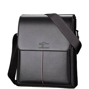 Ferry texture Men's bag shoulder bag flipping cross -bag business document casual bag tide male