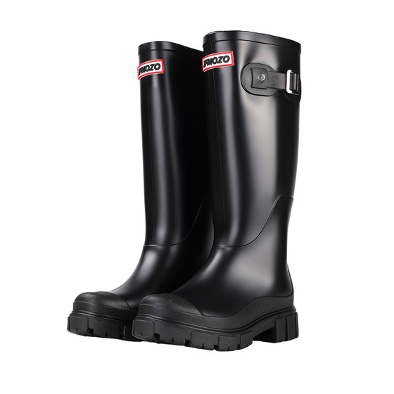 
High-top rain boots for women, fashionable boots, waterproof and non-slip, outdoor rainforest hiking rain boots 2026 new rubber shoes for women