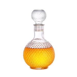 Glass red wine bottle decanter 2*0.5kg wine-filled white wine bottle Empty wine bottle Household wine pot wine container
