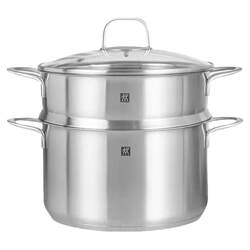 Zwilling stainless steel soup pot steamer has a 10-year warranty