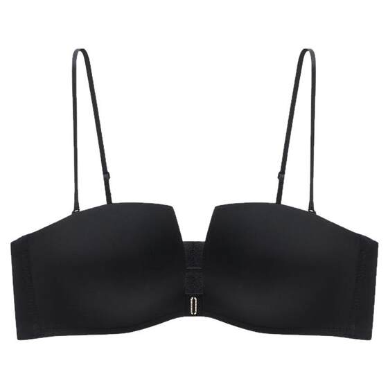 Lanzhuoli magic square cup sexy underwear for women to push up small breasts to show the size of the secondary breasts and prevent sagging spaghetti straps bra