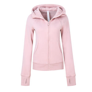 
[New Color] Annerun plus velvet hooded sports jacket for women outdoor casual running and wearing yoga fitness clothes