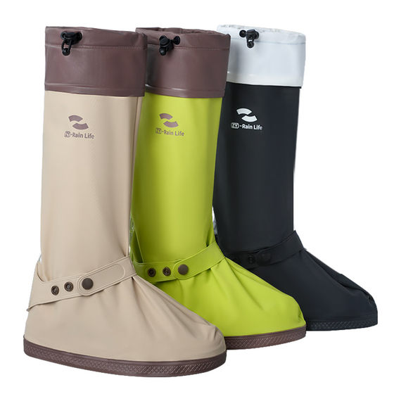 
Northeastern snowproof shoe covers for snow, waterproof, non-slip, thickened and wear-resistant, high tube snow play equipment for rainy days, rain boots, rain boots