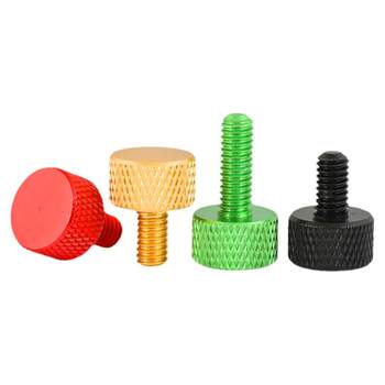 M3-M6 aluminum alloy hand-tight screw color adjustment computer case modification DIY tool round knurled bolt