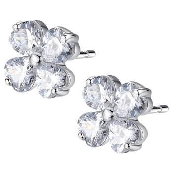 
[New Year's Gift] Four-leaf clover sterling silver earrings