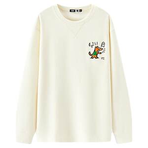 
Semir long-sleeved T-shirt men's autumn and winter graffiti print couple wear textured inner top 2025 new bottoming shirt