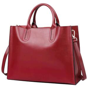 
Lightweight large-capacity bag women's genuine leather handheld tote large bag commuter computer bag business women's bag women's briefcase