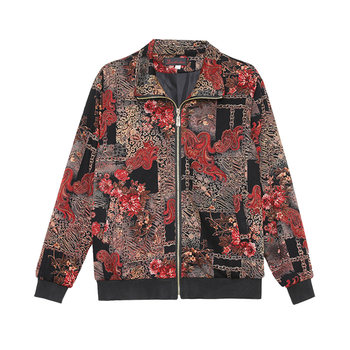 Korean style polyester fiber lined jacket shipping insurance