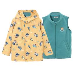 Pawinpaw Cartoon Bear Children's Clothing Spring Men's Jacket Windbreaker Jacket Full Print One Clothes Three Wears