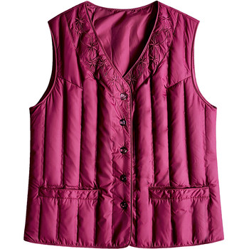 Fat old lady's real duck down vest plus size plus size