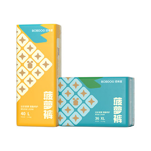 
[10 billion] Babudou Pineapple Pants Ultra-thin Breathable Pull-up Pants Special Diet for Baby Disposable Diapers