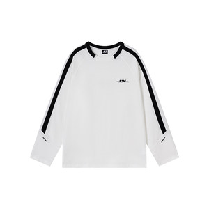 
FORNINES printed long-sleeved T-shirt men and women loose sports sweatshirt trendy brand spring and autumn American casual base shirt