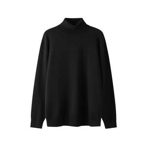 
Sanfu 2025 autumn and winter new sweater men's simple turtleneck sweater warm couple base shirt loose knitted sweater