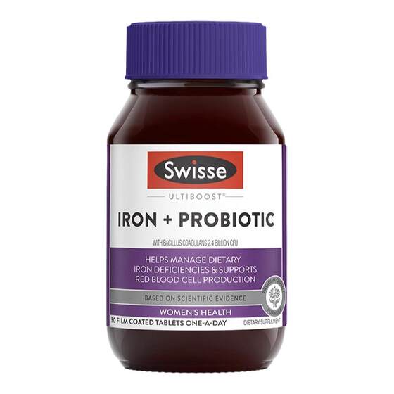Bonded warehouse Australia SWISSE Iron Probiotics 30 Women's iron supplementation, ruddy pregnant women breastfeeding intestine