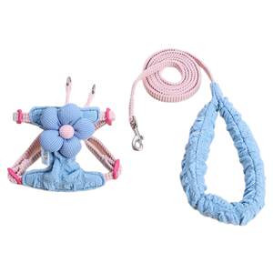 
catlemi cat traction rope integrated chest harness for walking the cat rope to prevent break-away small dog rope pet rope