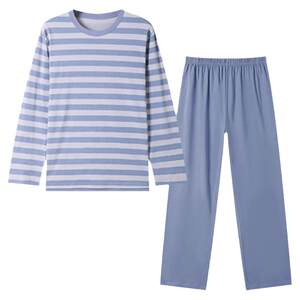 
Dingguagua cotton pajamas for men and women's new summer 100% pure cotton thin couple's home clothes can be worn outside